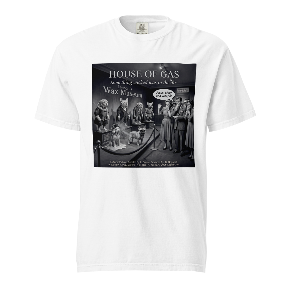 "House of Gas" Funny French Bulldog Graphic Tshirt