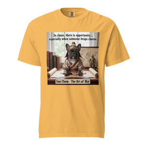 Lesnort - The Art of War "Dropped Cheese" French Bulldog Graphic Tee