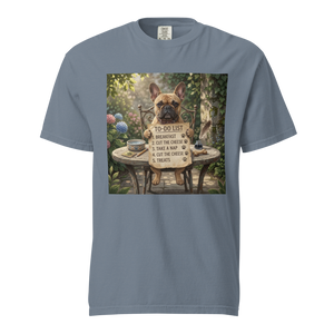 Lesnort - "Daily Schedule" Funny French Bulldog T-Shirt