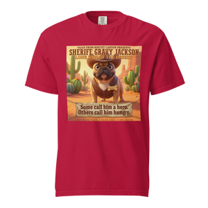 Lesnort - Sheriff Gravy Jackson – Lone Paw of the Desert Funny Dog T‑Shirt