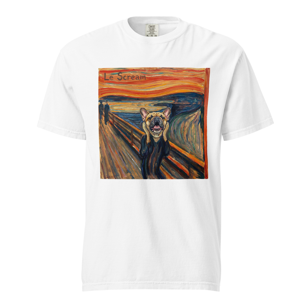 Lesnort - "Le Scream" Classic Art Parody Frenchie Tee