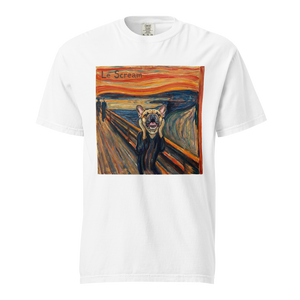 Lesnort - "Le Scream" Classic Art Parody Frenchie Tee