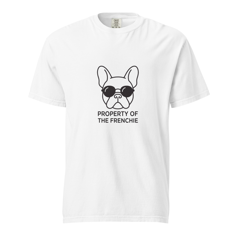 Lesnort - "Property of the Frenchie" Retro Glasses Graphic Tee