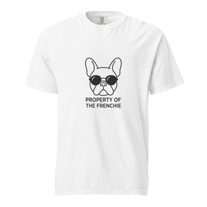 Lesnort - "Property of the Frenchie" Retro Glasses Graphic Tee