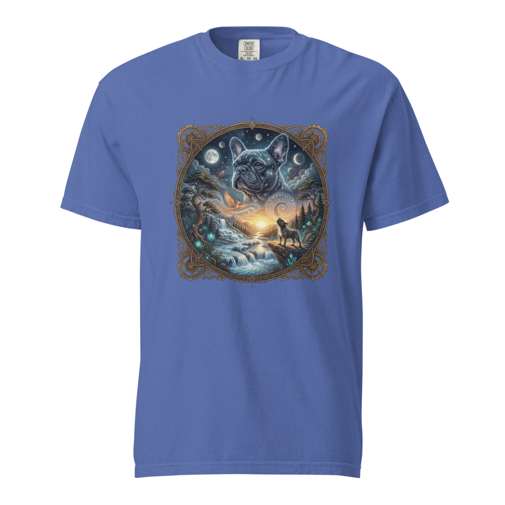 Lesnort - "Cosmic Guardian" Mystical Frenchie Fantasy T-Shirt