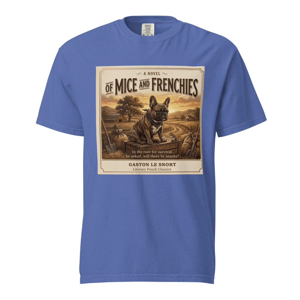 Lesnort - "Of Mice and Frenchies" Literary Parody Graphic Tshirt