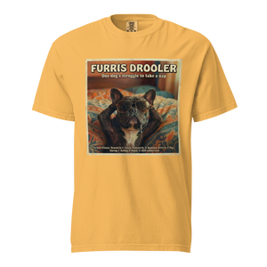 Lesnort - "Furris Drooler" 80s Movie Parody Frenchie Tee