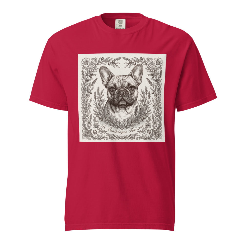 Lesnort - "Le Bouledogue Français" Antique Engraving Frenchie T-Shirt