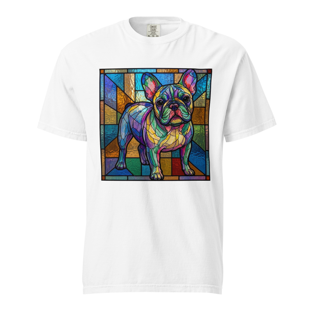 Lesnort - Prismatic Pastel French Bulldog Stained Glass Tee