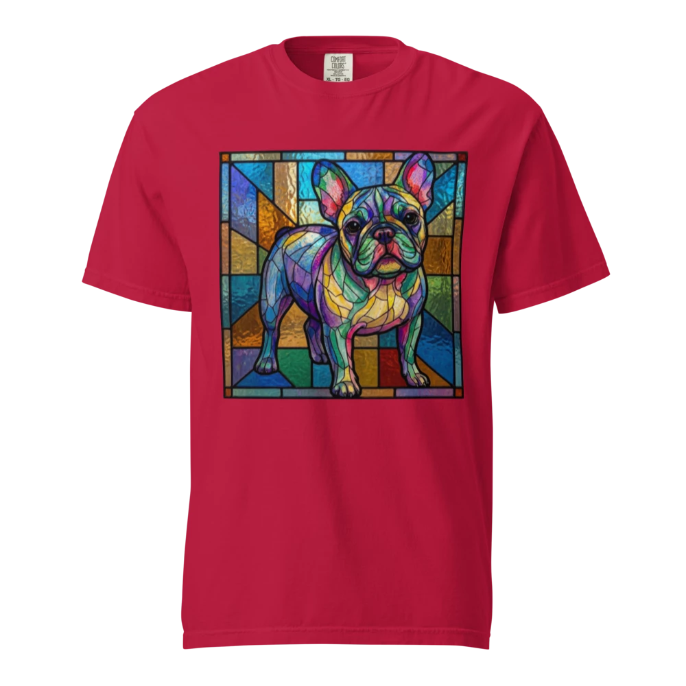 Lesnort - Prismatic Pastel French Bulldog Stained Glass Tee