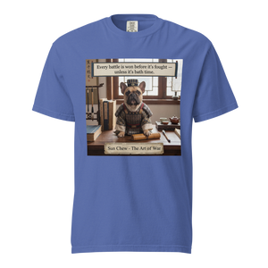 Lesnort - The Art of War "Bath Time" French Bulldog Graphic Tee