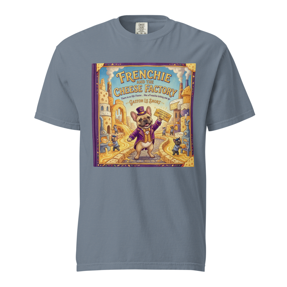 Lesnort - "Frenchie and the Cheese Factory" Funny Parody Graphic Tee
