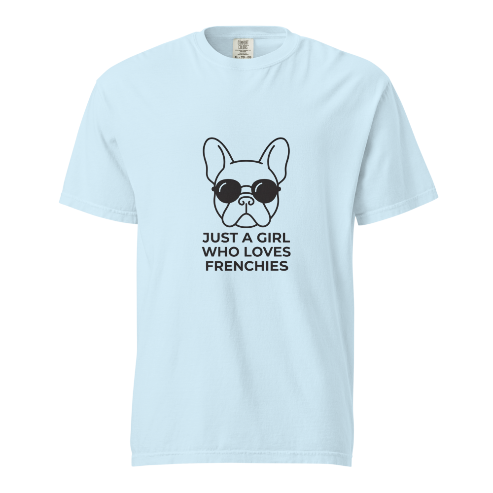 Lesnort - "Just a Girl Who Loves Frenchies" Bold Graphic Tee