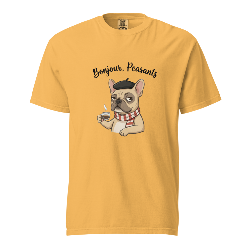 Lesnort - Bonjour, Peasants – The Sophisticated Frenchie Tee - With Gaston Le Snort