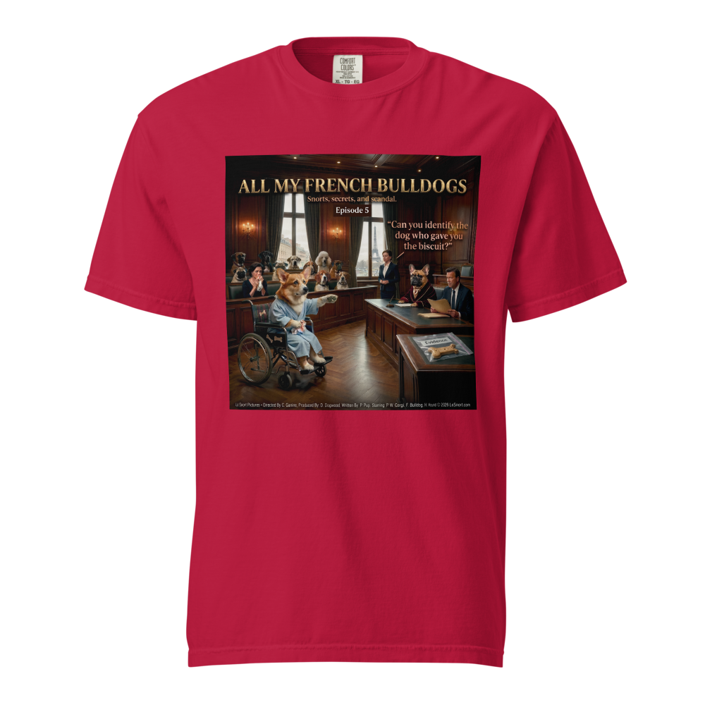 Lesnort - Episode 5 - "All My French Bulldogs" Courtroom Drama Parody Tshirt