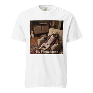 Lesnort - "His Frenchness" Lazy Dog Retro T-Shirt