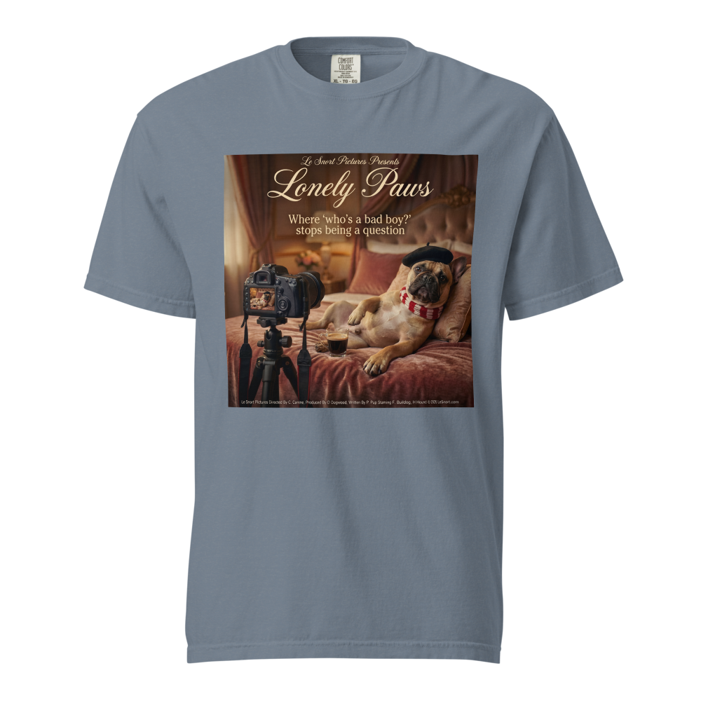 Lesnort - "Lonely Paws" Bad Boy Frenchie Parody Tee