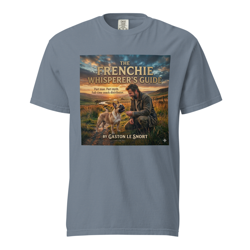 Lesnort - "The Frenchie Whisperer's Guide" Book Parody T-Shirt