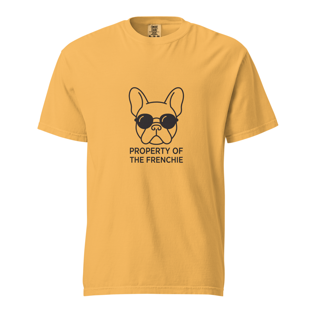Lesnort - "Property of the Frenchie" Retro Glasses Graphic Tee