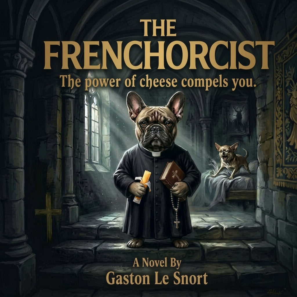 Lesnort - "The Frenchorcist" Funny Horror Dog Parody Graphic Tee