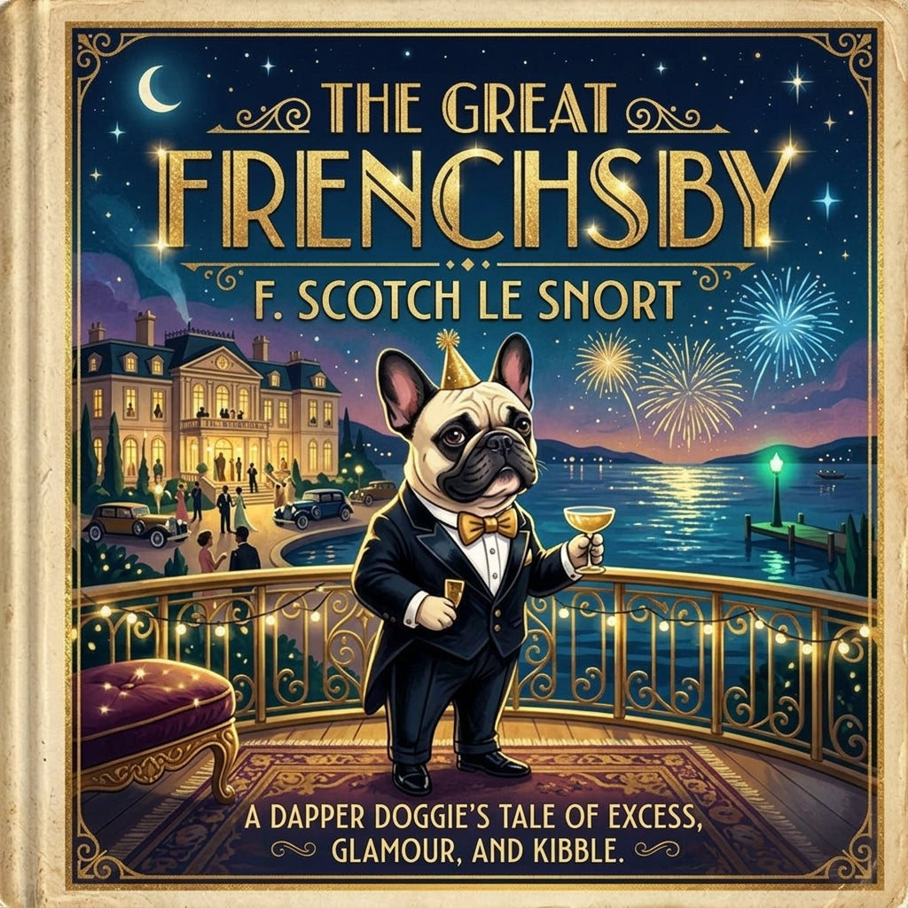 Lesnort - "The Great Frenchsby" Vintage Book Cover Graphic Tee